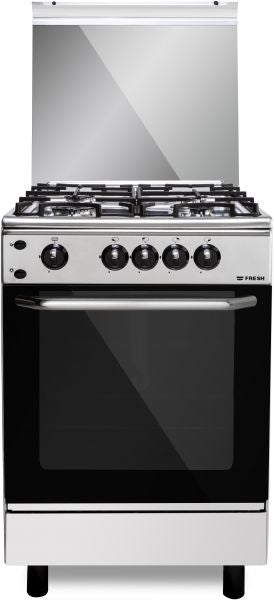 Fresh Forno Gas Cooker With Grill, 4 Burners, 55 cm, Stainless Steel - 500005010 Fresh Forno Gas Cooker With Grill, 4 Burners, 55 cm, Stainless Steel - 500005010
